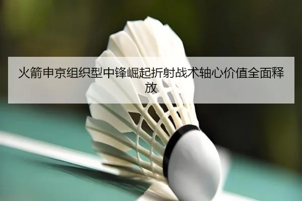 火箭申京组织型中锋崛起折射战术轴心价值全面释放（c7c7·app）